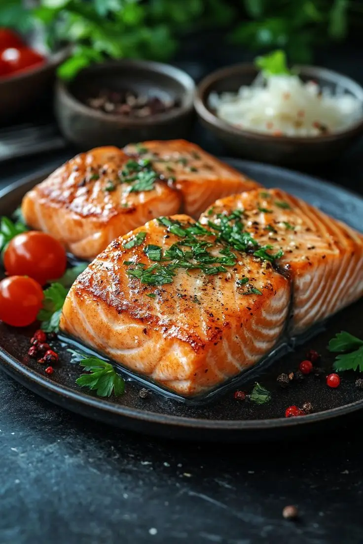 Oven-Baked Salmon Kama_ A Crispy and Delicious Delight
