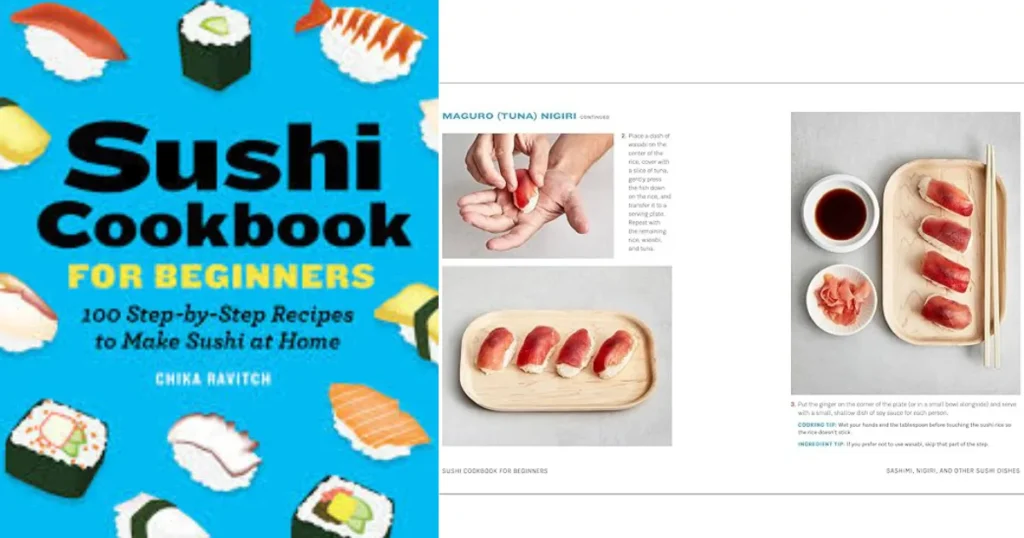 Sushi Orders Topped with Salmon