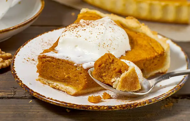Classic Pumpkin Pie with Whipped Cream